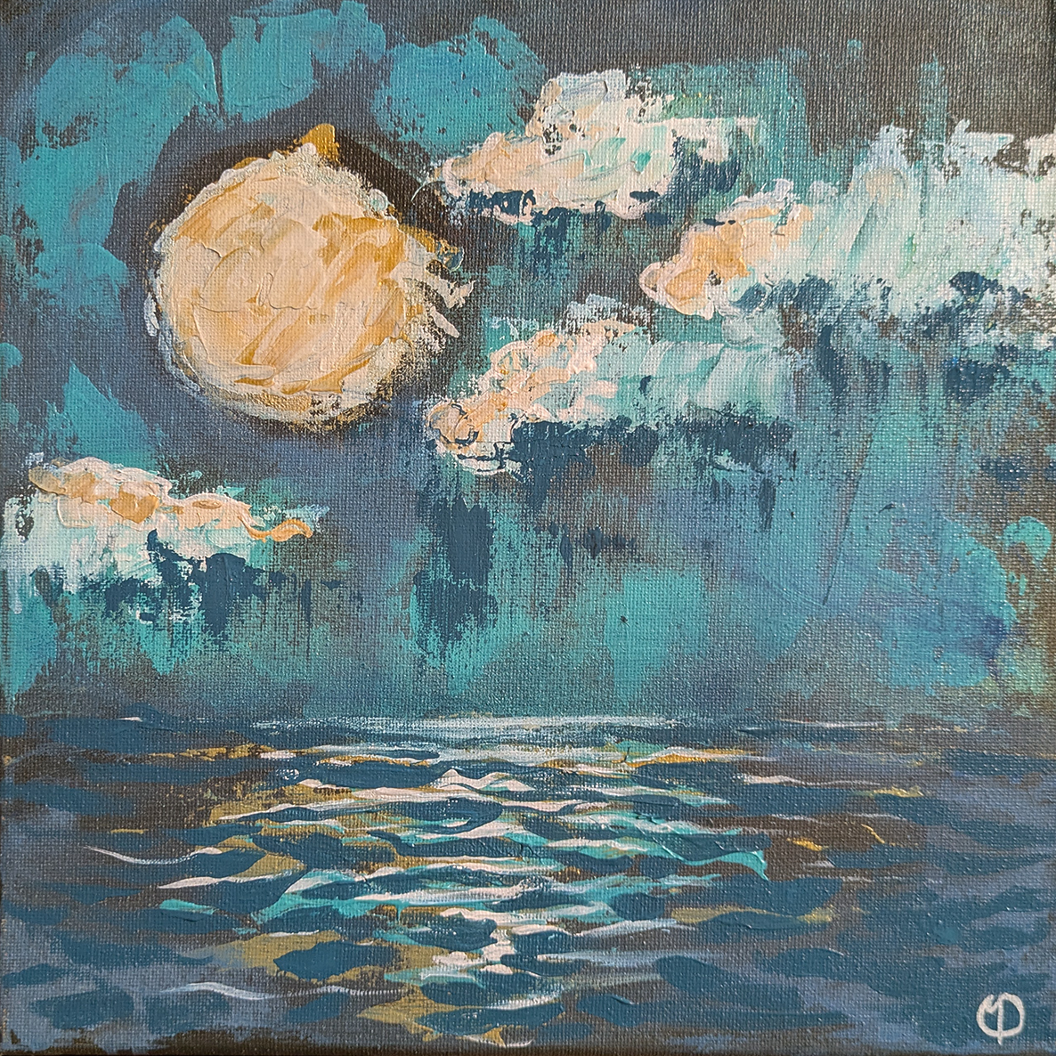 A Rainy Evening at Sea