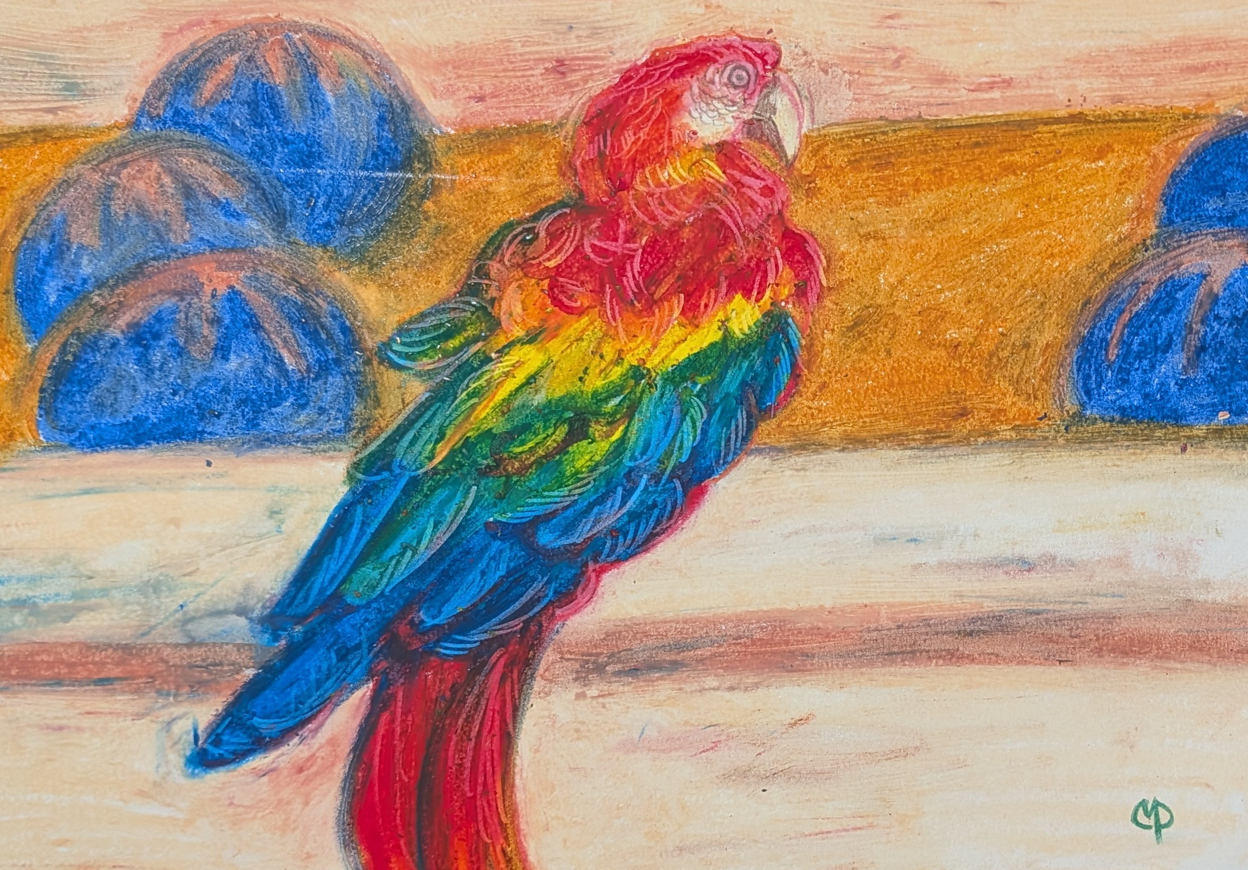 CANTANKEROUS MACAW